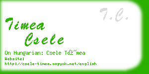 timea csele business card